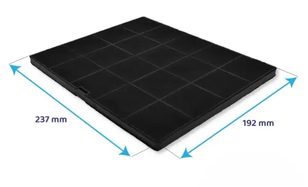 Hovedbilde 237x192x10 Firkantet kullfilter